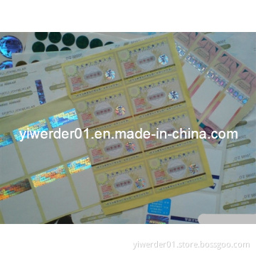 Laser Hot Stamping Security Hologram Sticker
